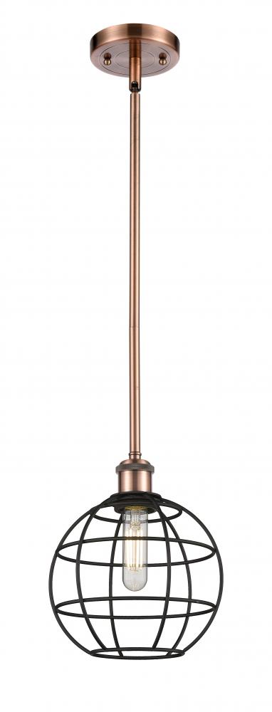 Lake Placid - 1 Light - 8 inch - Antique Copper - Mini Pendant