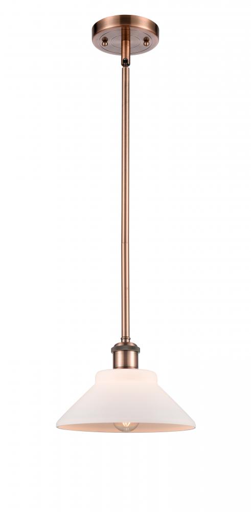 Orwell - 1 Light - 8 inch - Antique Copper - Mini Pendant