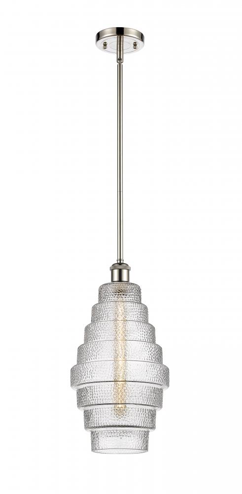 Cascade - 1 Light - 8 inch - Polished Nickel - Mini Pendant