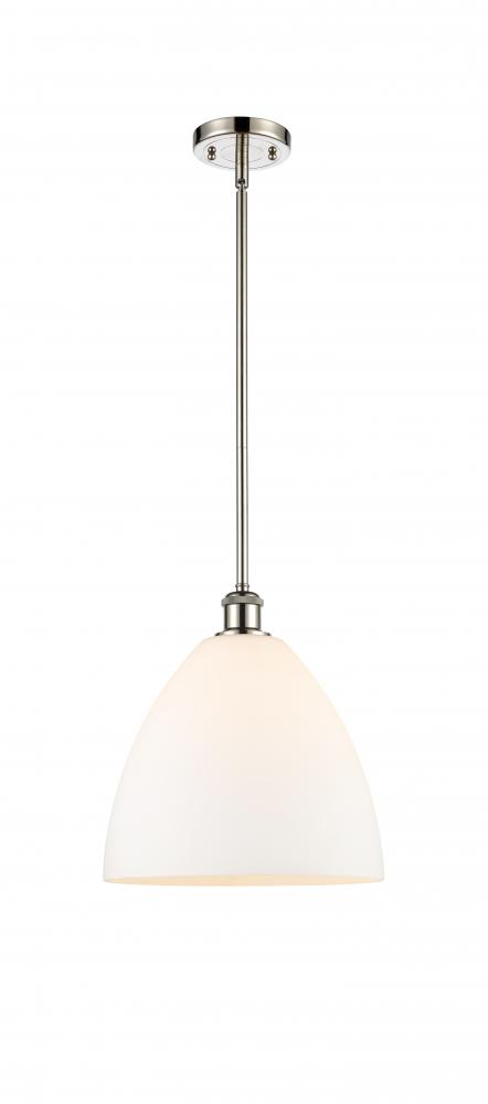 Bristol - 1 Light - 12 inch - Polished Nickel - Mini Pendant