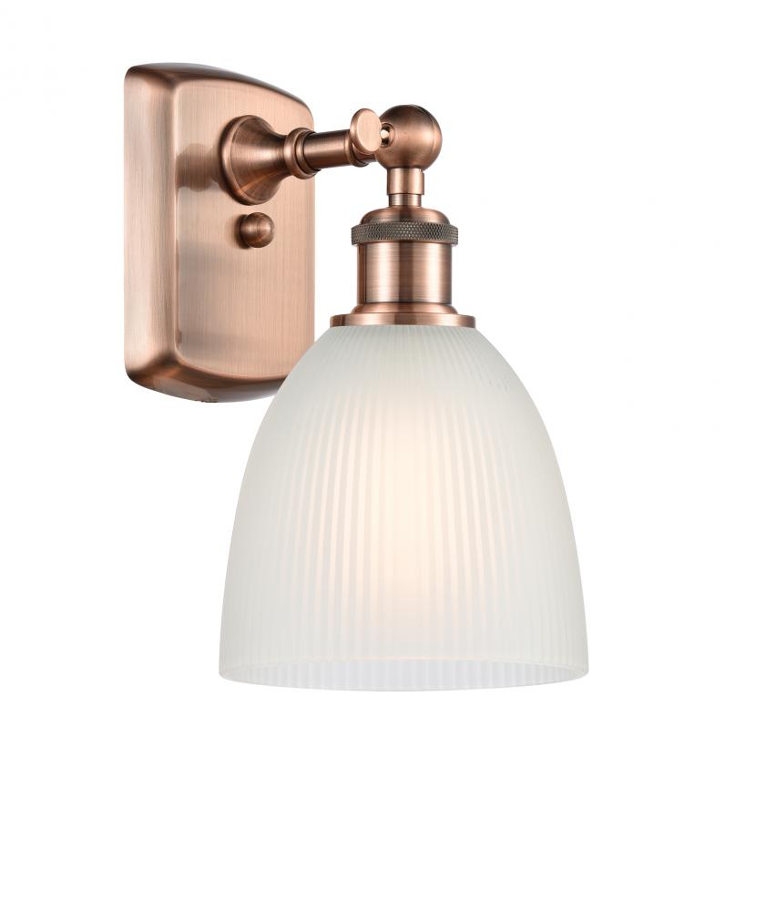 Castile - 1 Light - 6 inch - Antique Copper - Sconce