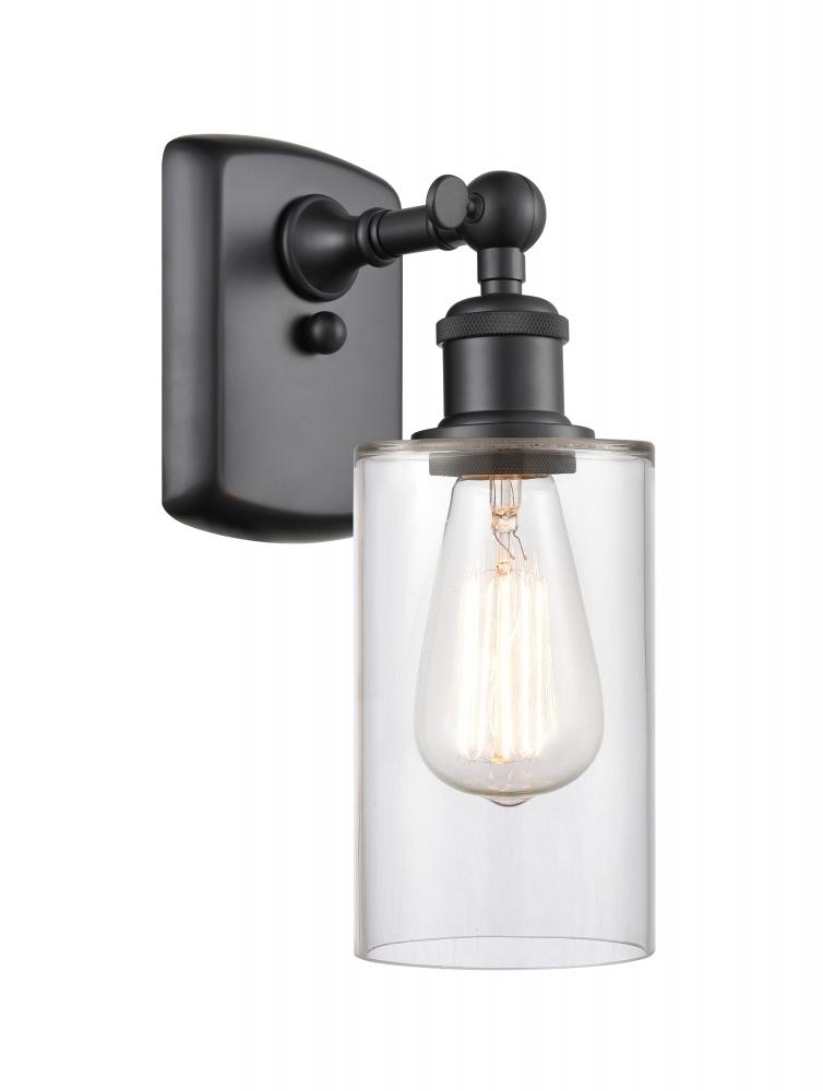 Clymer - 1 Light - 4 inch - Matte Black - Sconce