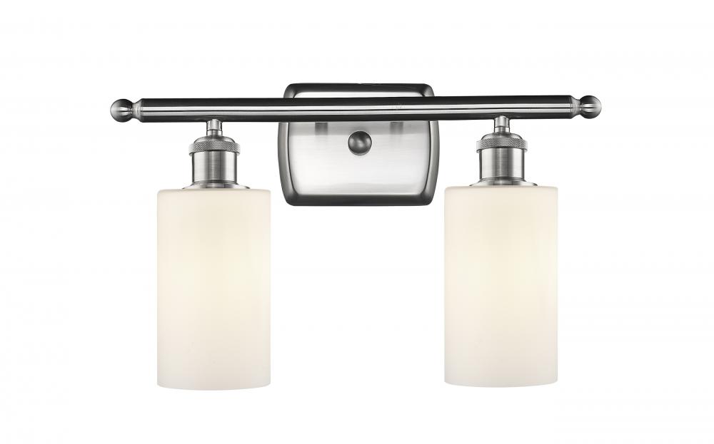 Clymer - 2 Light - 14 inch - Brushed Satin Nickel - Bath Vanity Light