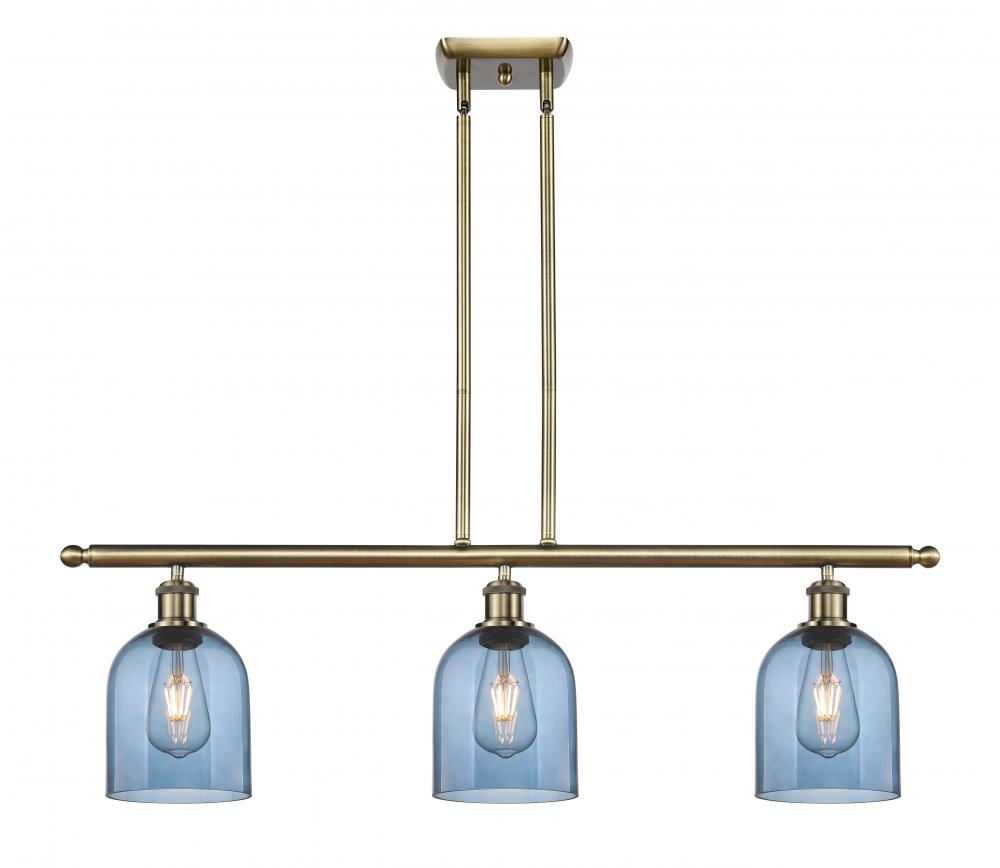 Bella - 3 Light - 36 inch - Antique Brass - Cord hung - Island Light