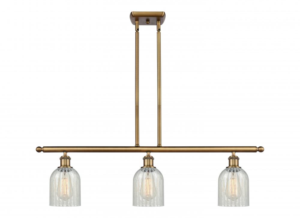 Caledonia - 3 Light - 36 inch - Brushed Brass - Cord hung - Island Light