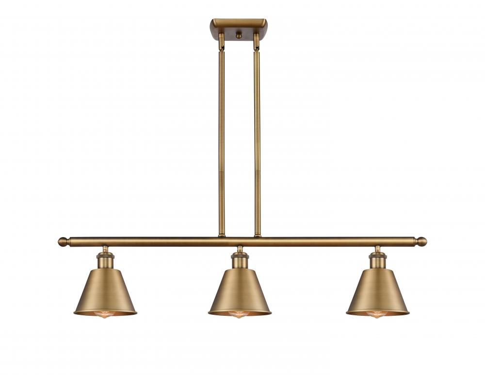 Smithfield - 3 Light - 36 inch - Brushed Brass - Cord hung - Island Light