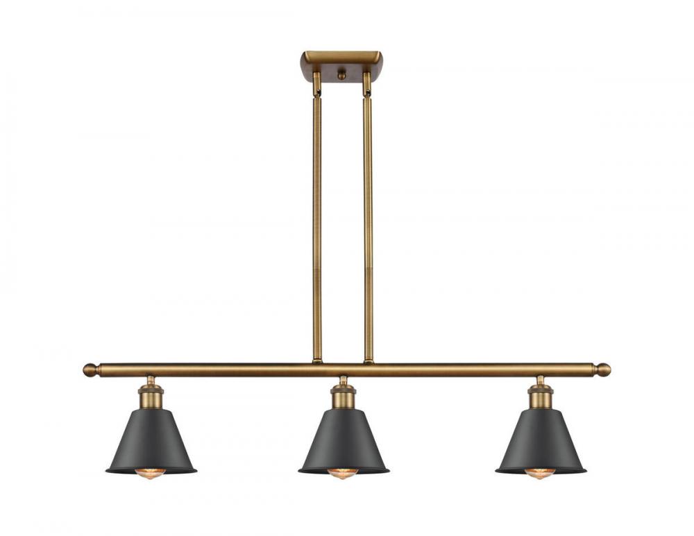 Smithfield - 3 Light - 36 inch - Brushed Brass - Cord hung - Island Light