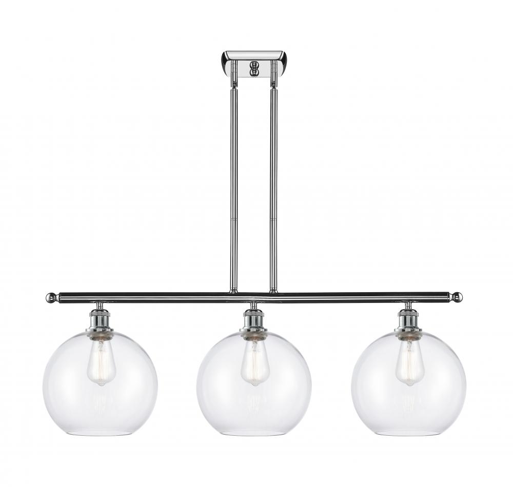 Athens - 3 Light - 37 inch - Polished Chrome - Stem Hung - Island Light