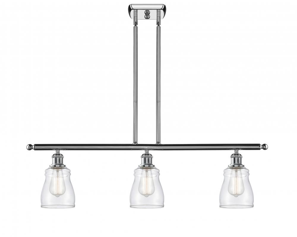 Ellery - 3 Light - 36 inch - Polished Chrome - Cord hung - Island Light