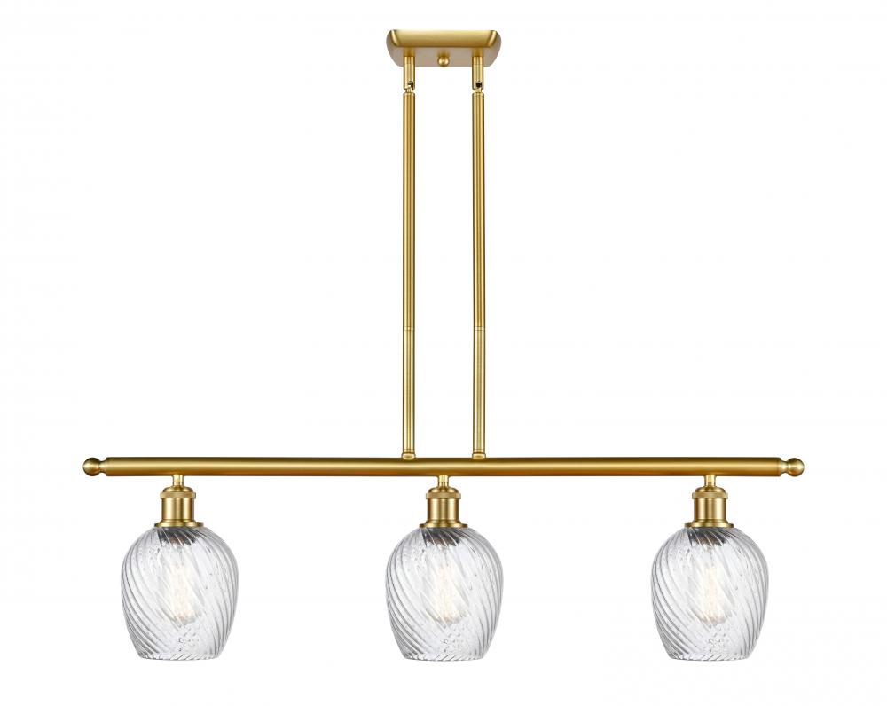 Salina - 3 Light - 36 inch - Satin Gold - Cord hung - Island Light