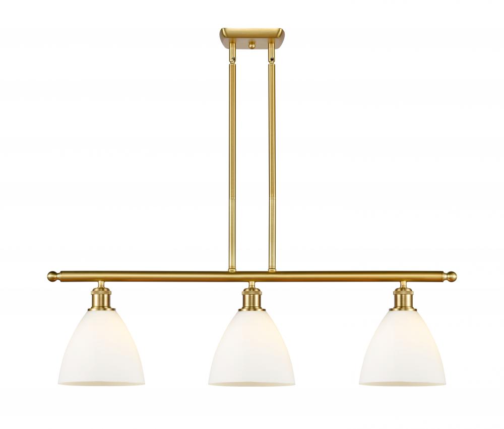 Bristol - 3 Light - 36 inch - Satin Gold - Cord hung - Island Light