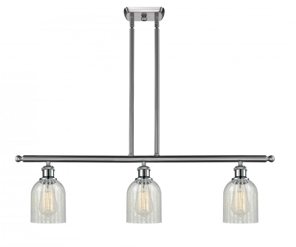 Caledonia - 3 Light - 36 inch - Brushed Satin Nickel - Cord hung - Island Light