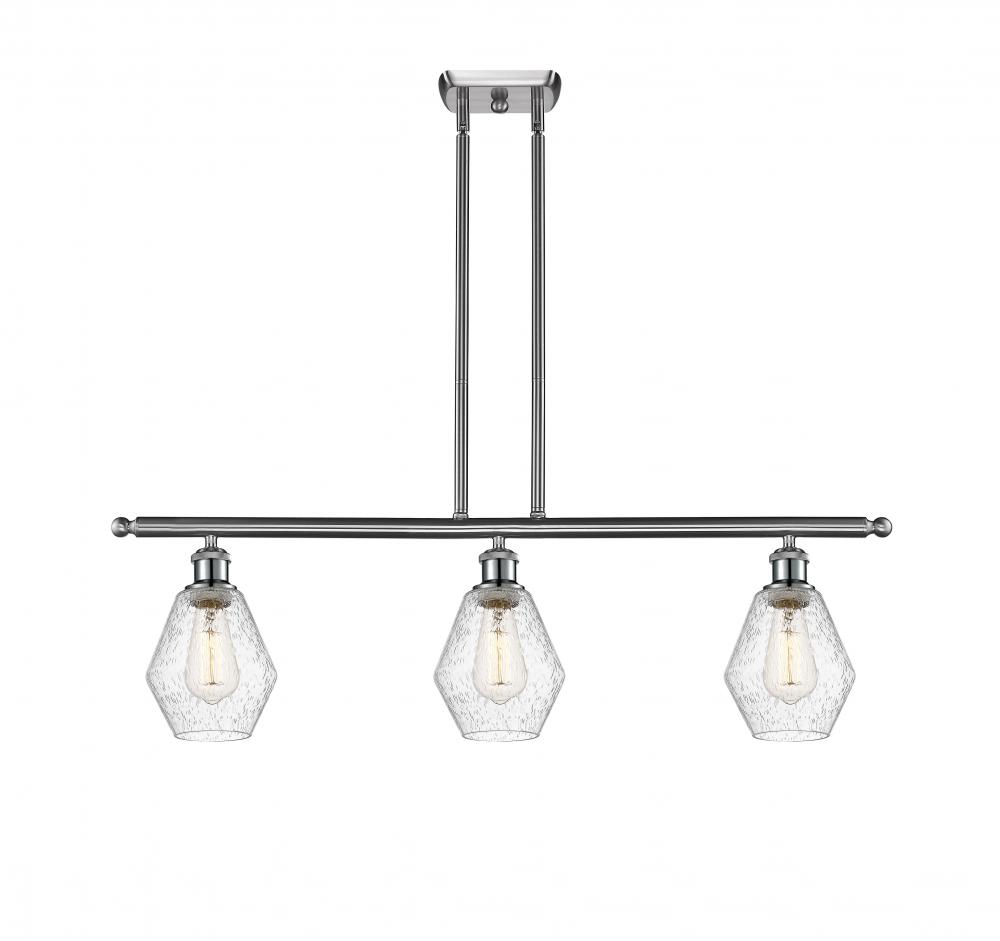 Cindyrella - 3 Light - 36 inch - Brushed Satin Nickel - Cord hung - Island Light