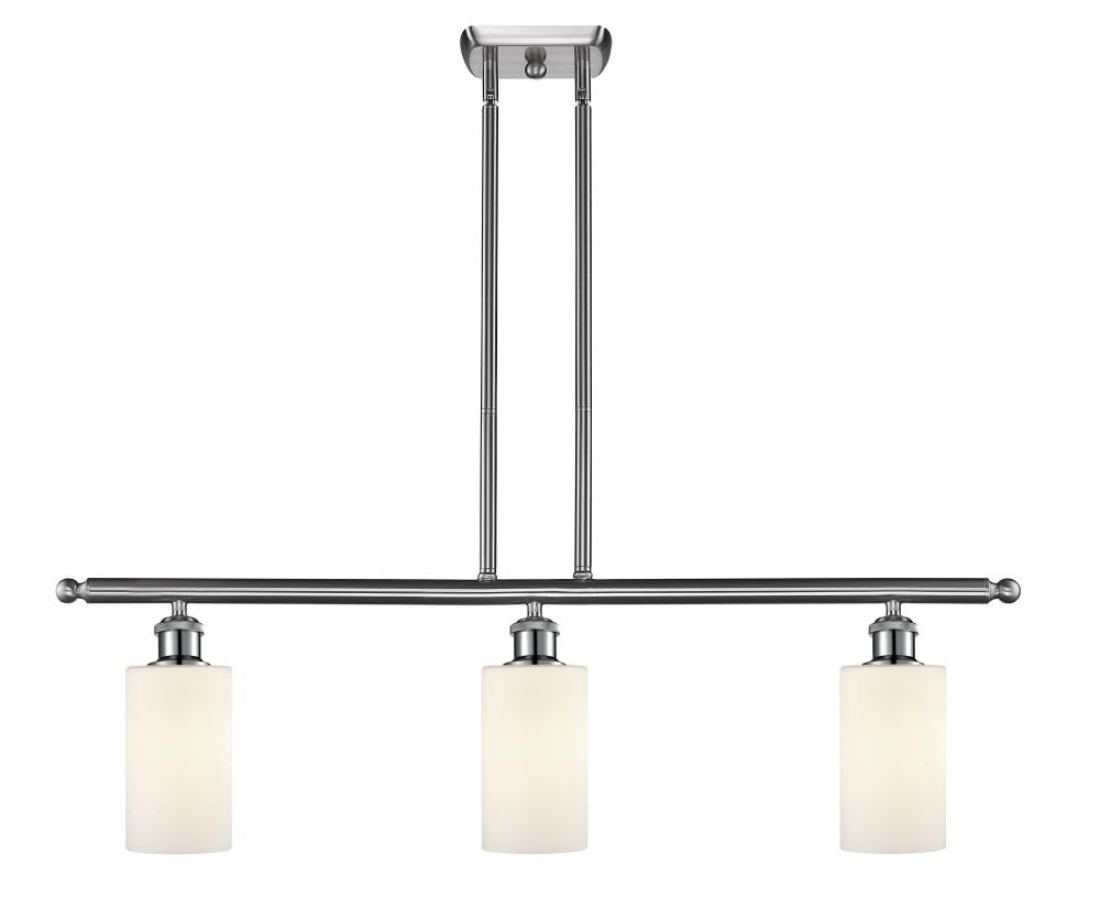 Clymer - 3 Light - 36 inch - Brushed Satin Nickel - Cord hung - Island Light