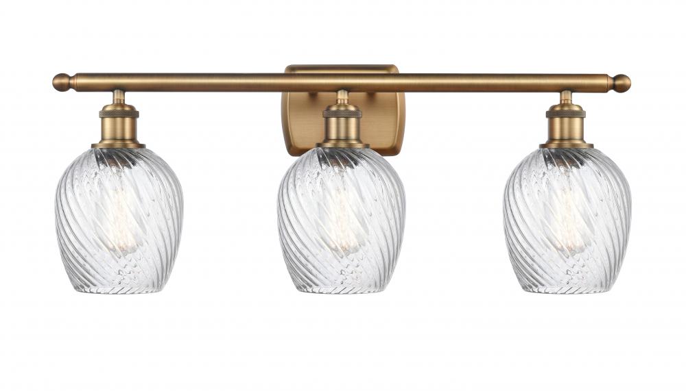 Salina - 3 Light - 26 inch - Brushed Brass - Bath Vanity Light