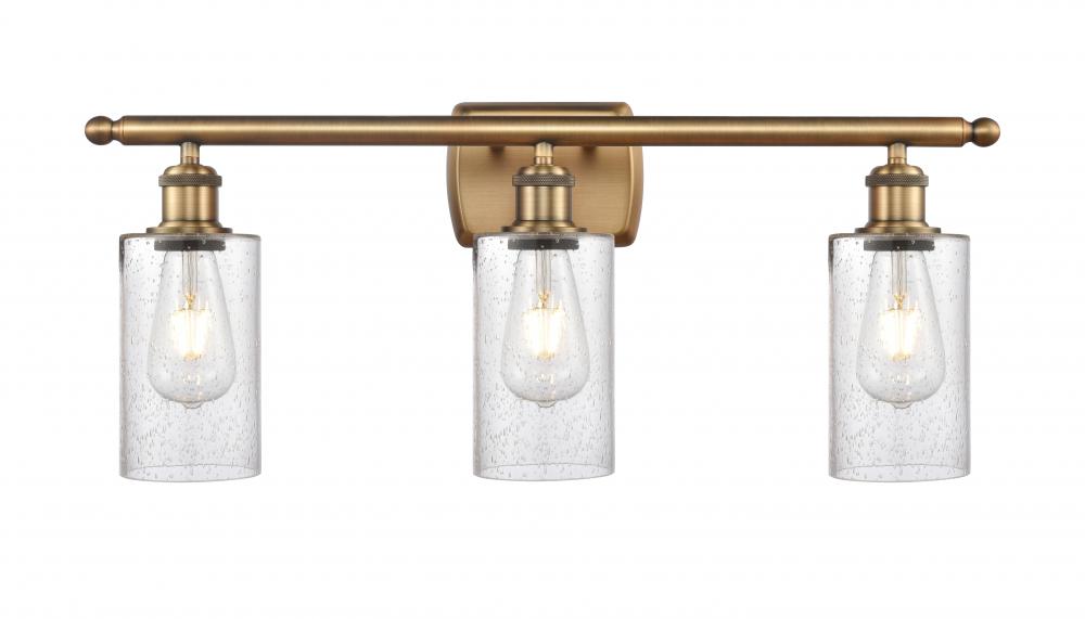 Clymer - 3 Light - 24 inch - Brushed Brass - Bath Vanity Light