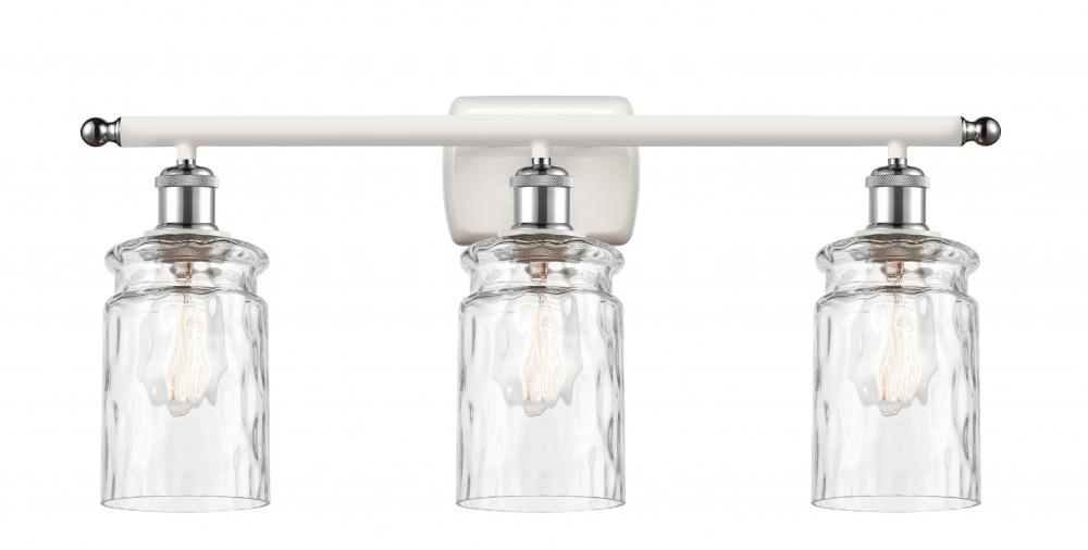 Candor - 3 Light - 25 inch - White Polished Chrome - Bath Vanity Light