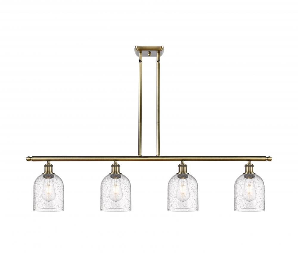 Bella - 4 Light - 48 inch - Antique Brass - Cord hung - Island Light