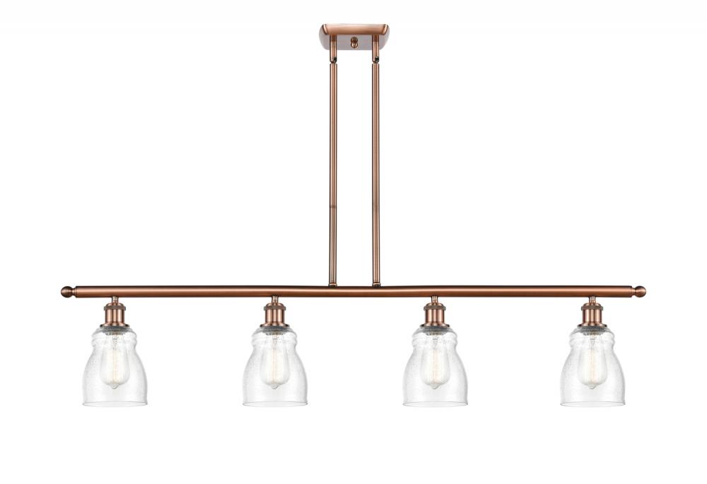 Ellery - 4 Light - 48 inch - Antique Copper - Cord hung - Island Light