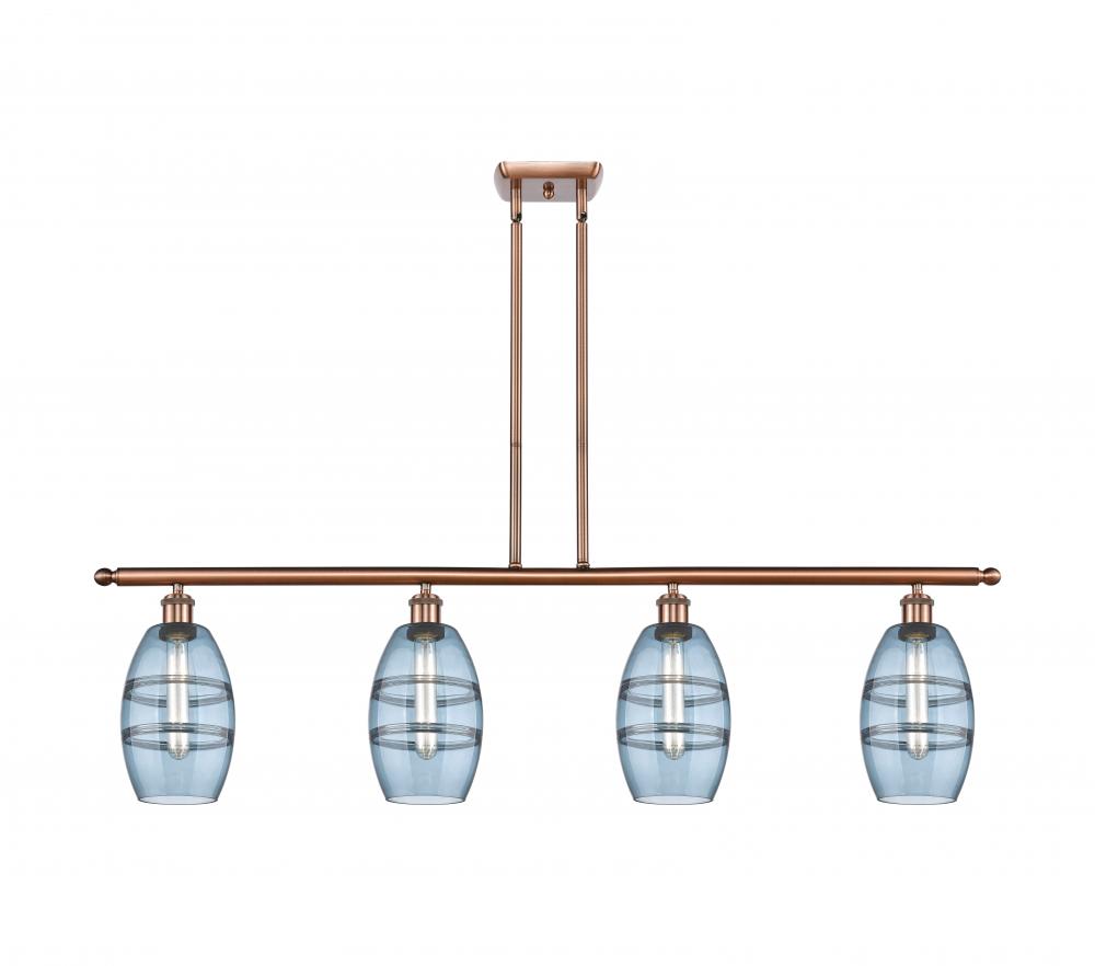 Vaz - 4 Light - 48 inch - Antique Copper - Cord hung - Island Light