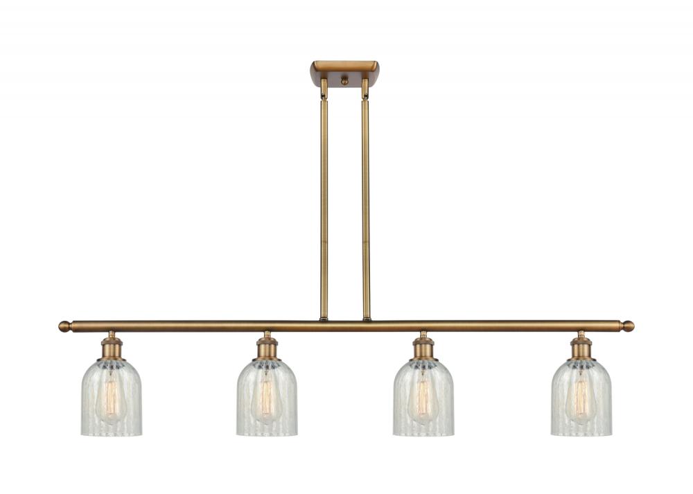 Caledonia - 4 Light - 48 inch - Brushed Brass - Cord hung - Island Light