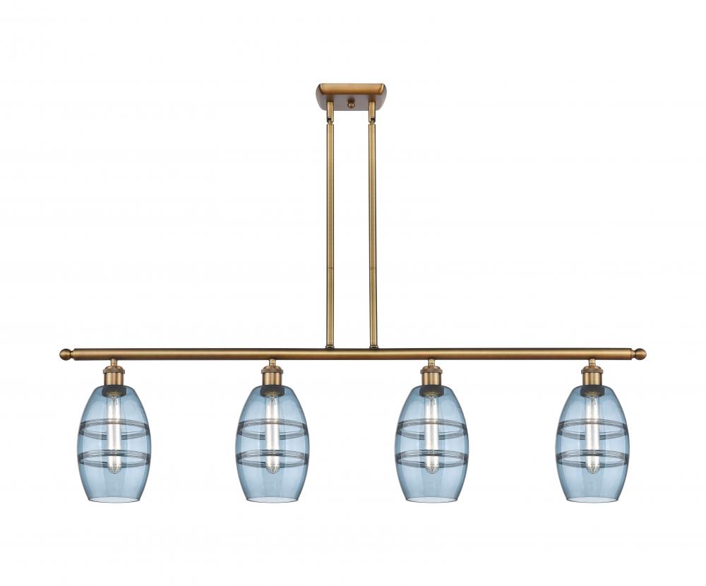 Vaz - 4 Light - 48 inch - Brushed Brass - Cord hung - Island Light