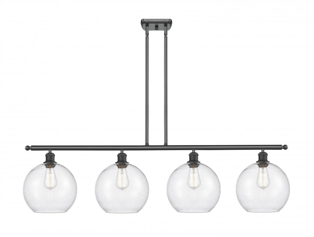 Athens - 4 Light - 48 inch - Matte Black - Stem Hung - Island Light