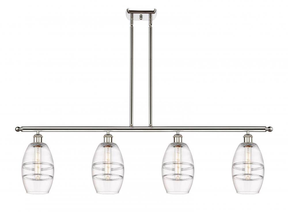 Vaz - 4 Light - 48 inch - Polished Nickel - Cord hung - Island Light