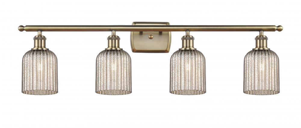 Bridal Veil - 4 Light - 35 inch - Antique Brass - Bath Vanity Light