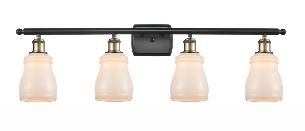 Ellery - 4 Light - 35 inch - Black Antique Brass - Bath Vanity Light