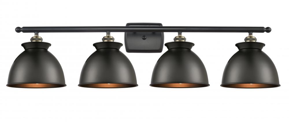 Adirondack - 4 Light - 38 inch - Black Antique Brass - Bath Vanity Light