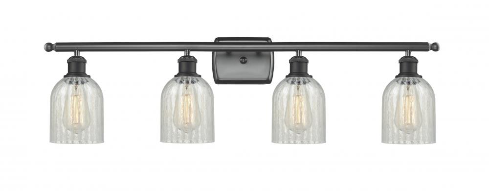 Caledonia - 4 Light - 35 inch - Matte Black - Bath Vanity Light