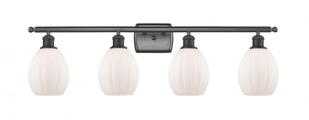 Eaton - 4 Light - 36 inch - Matte Black - Bath Vanity Light