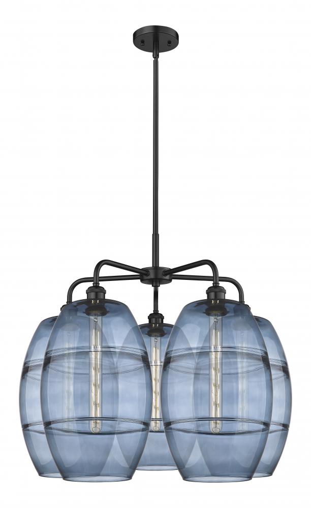 Vaz - 5 Light - 28 inch - Matte Black - Chandelier