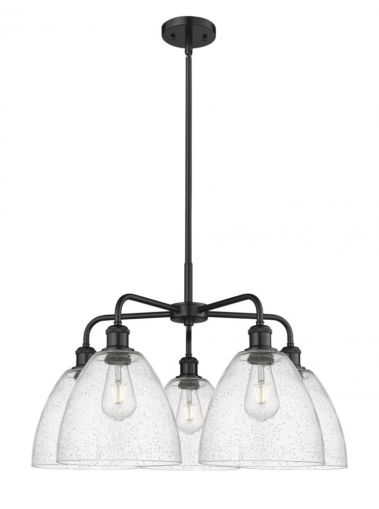 Bristol - 5 Light - 27 inch - Matte Black - Chandelier