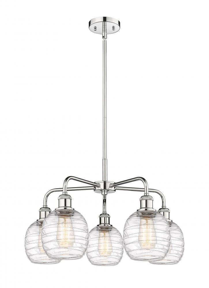 Belfast - 5 Light - 24 inch - Polished Chrome - Chandelier