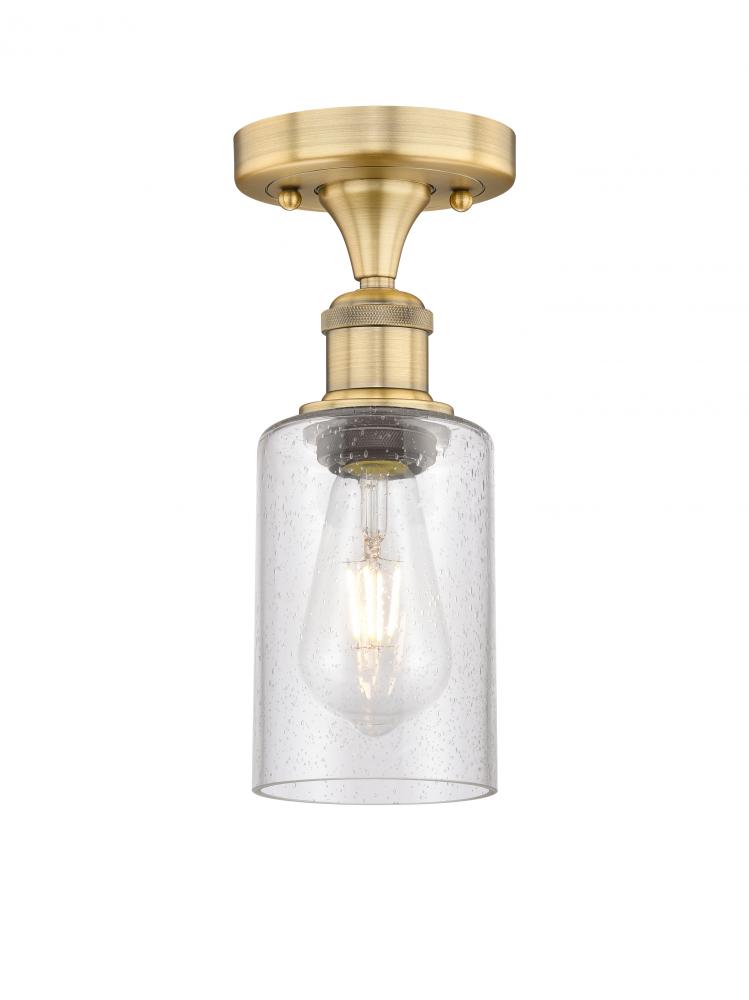 Clymer - 1 Light - 4 inch - Brushed Brass - Semi-Flush Mount