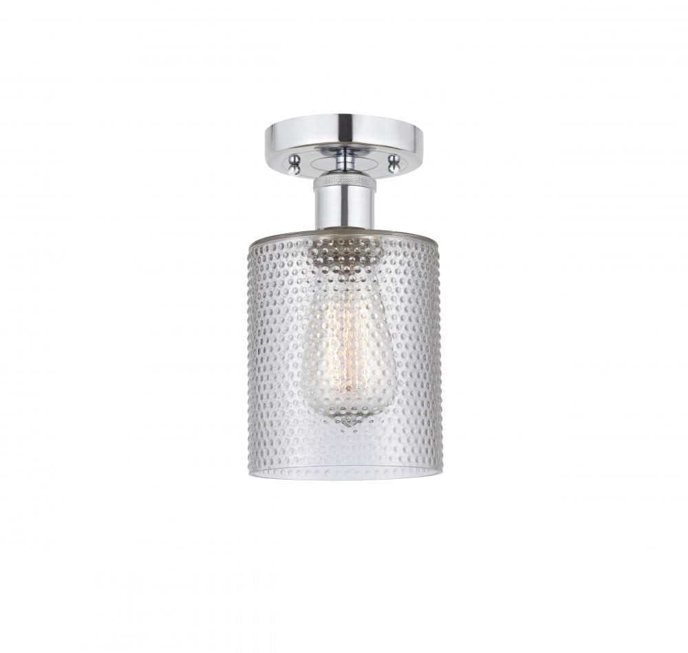 Cobbleskill - 1 Light - 5 inch - Polished Chrome - Semi-Flush Mount