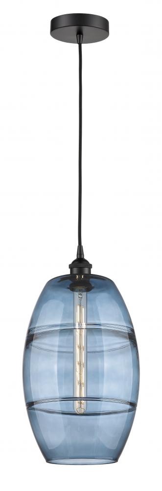 Vaz - 1 Light - 10 inch - Matte Black - Cord hung - Mini Pendant