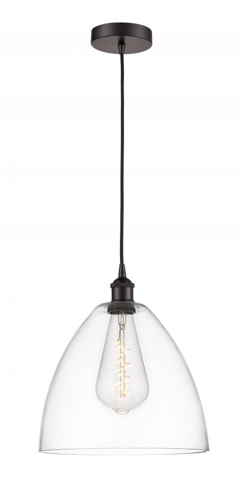 Bristol - 1 Light - 12 inch - Oil Rubbed Bronze - Cord hung - Mini Pendant