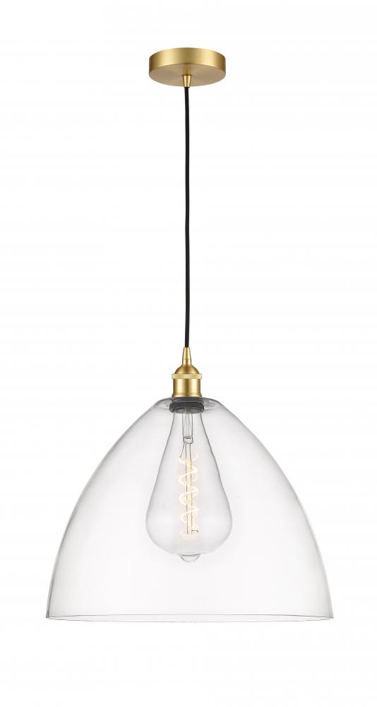 Bristol - 1 Light - 16 inch - Satin Gold - Cord hung - Pendant