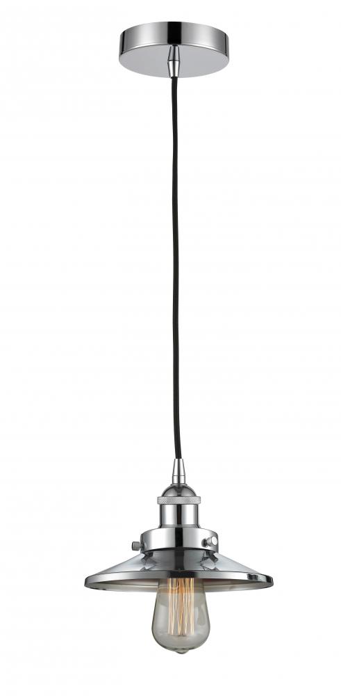 Edison - 1 Light - 8 inch - Polished Chrome - Mini Pendant