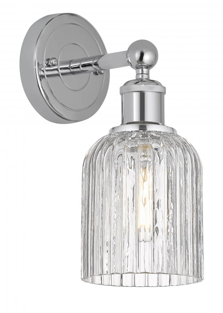 Bridal Veil - 1 Light - 5 inch - Polished Chrome - Sconce