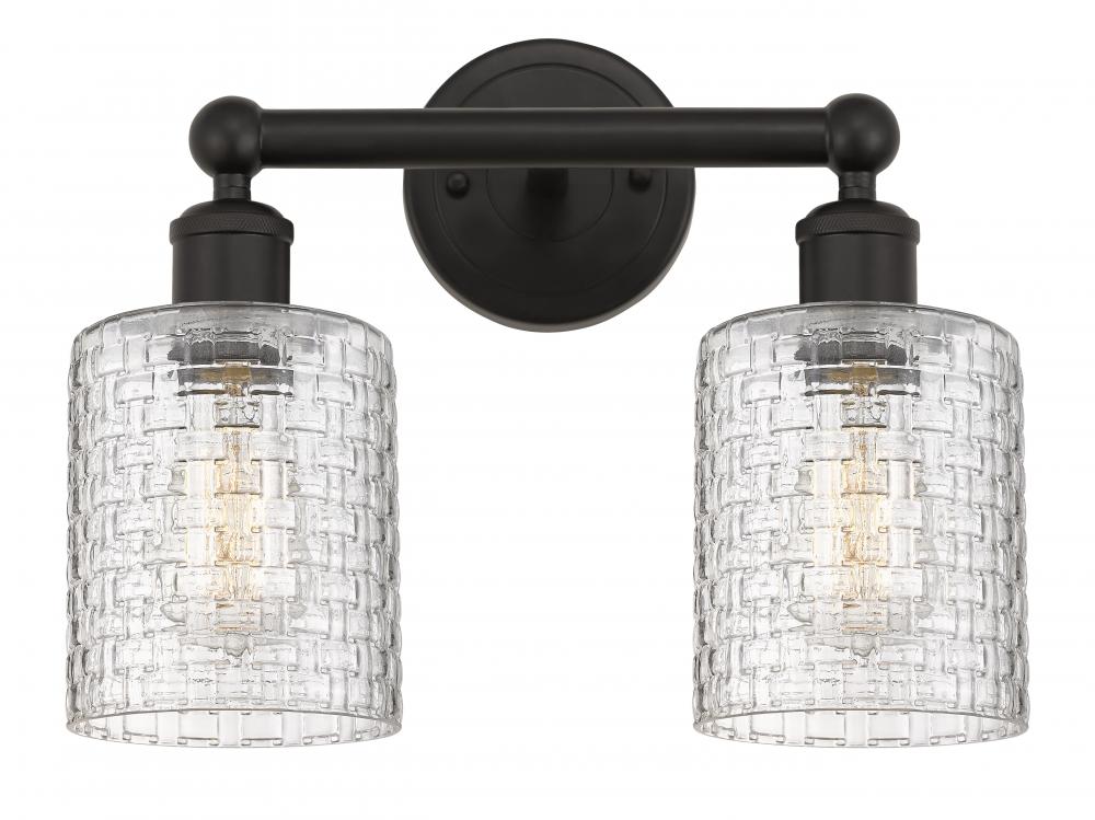 Cobbleskill - 2 Light - 14 inch - Oil Rubbed Bronze - Bath Vanity Light