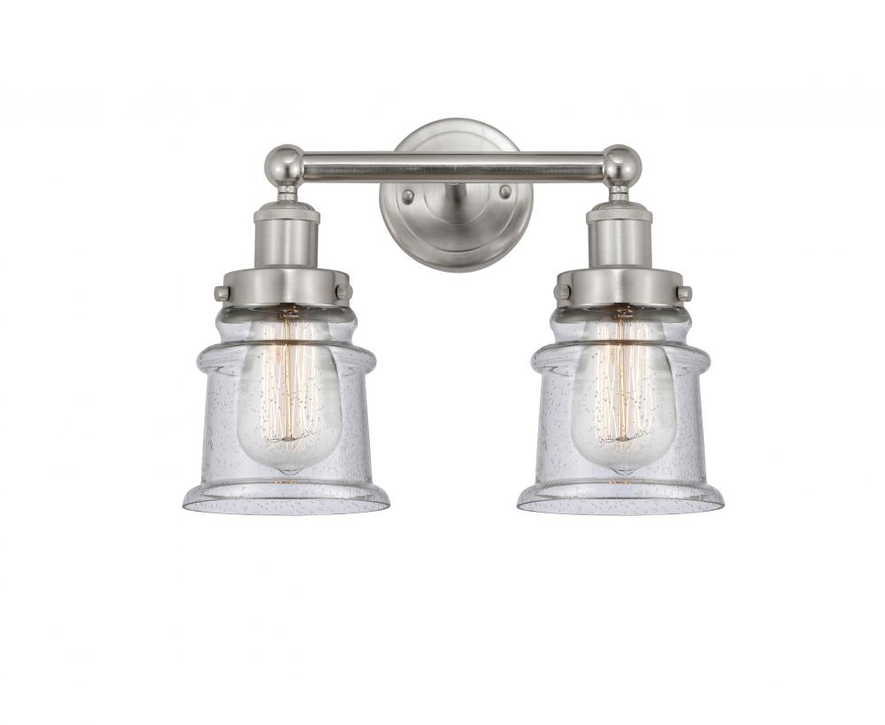 Canton - 2 Light - 14 inch - Brushed Satin Nickel - Bath Vanity Light