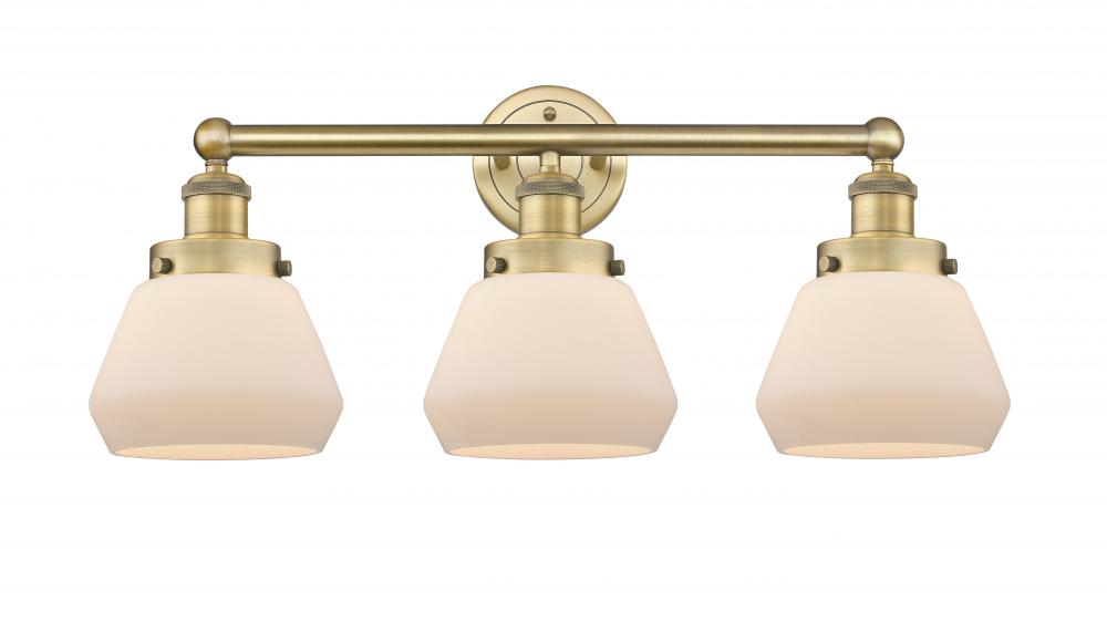 Fulton - 3 Light - 25 inch - Brushed Brass - Bath Vanity Light