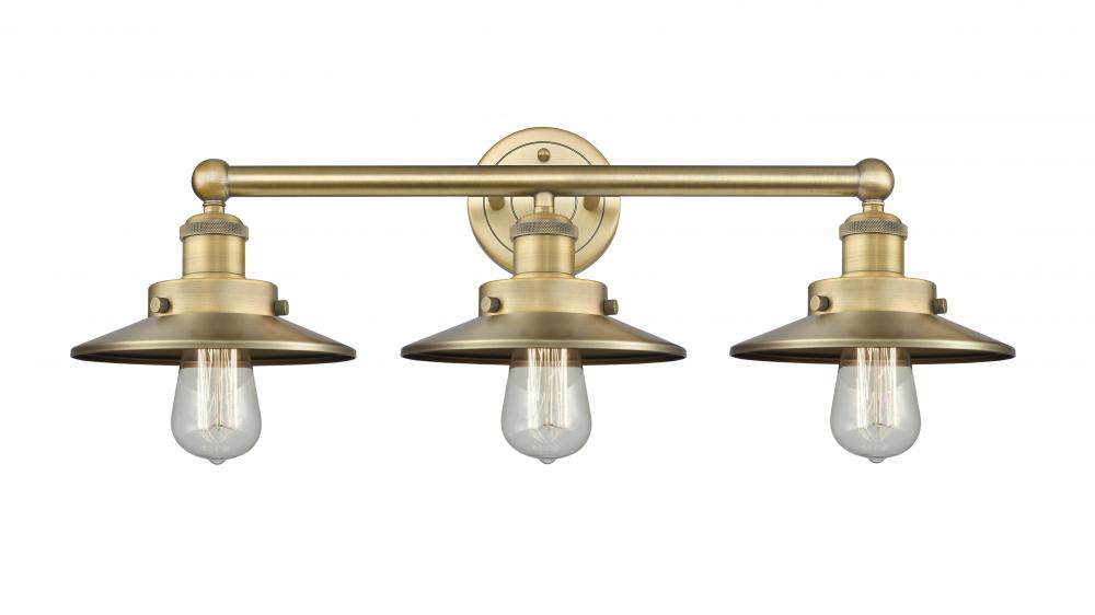 Edison - 3 Light - 26 inch - Brushed Brass - Bath Vanity Light