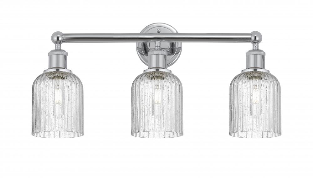 Bridal Veil - 3 Light - 23 inch - Polished Chrome - Bath Vanity Light