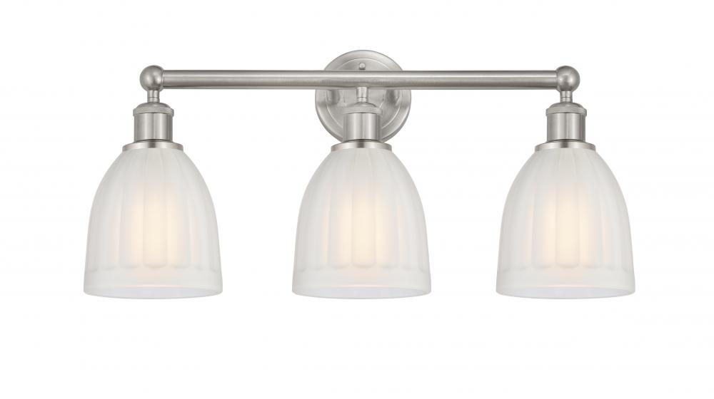 Brookfield - 3 Light - 24 inch - Brushed Satin Nickel - Bath Vanity Light