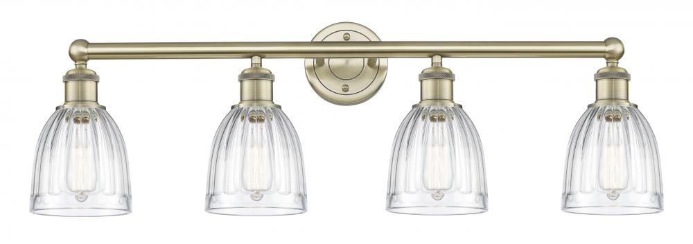 Brookfield - 4 Light - 33 inch - Antique Brass - Bath Vanity Light